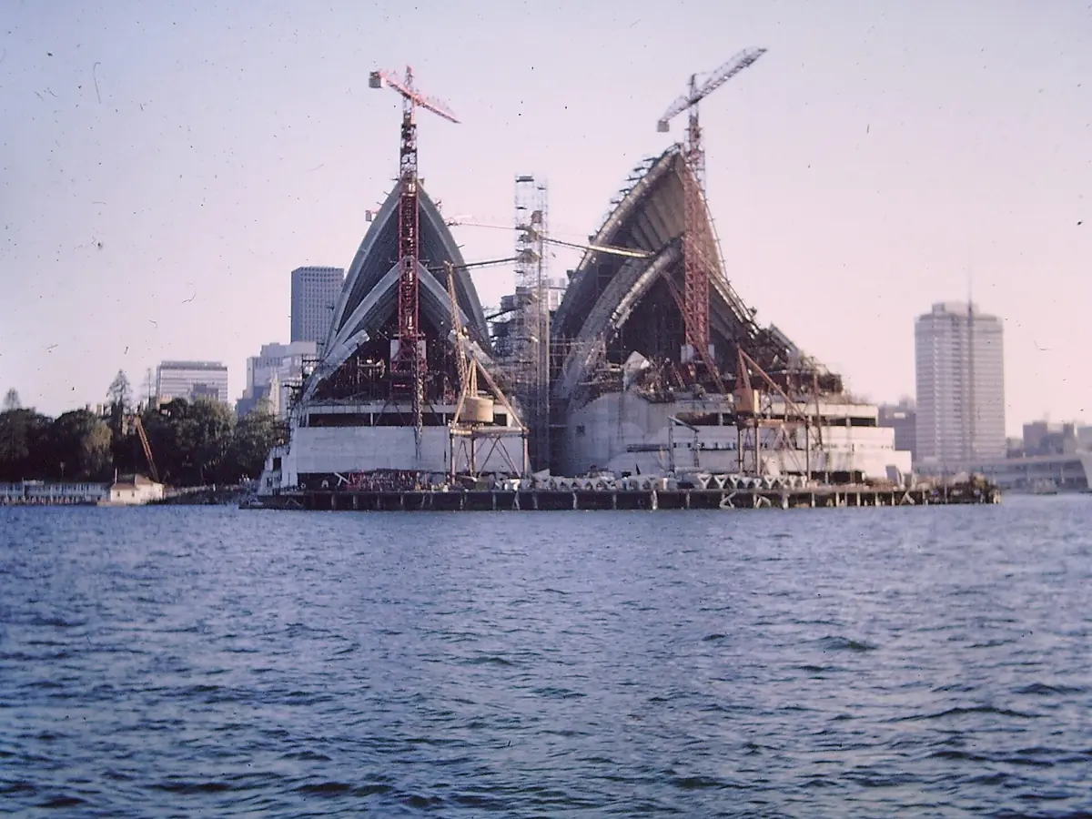 The Opera House under construction